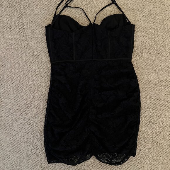 For Love And Lemons Black Lace Mini Dress - Picture 4 of 6
